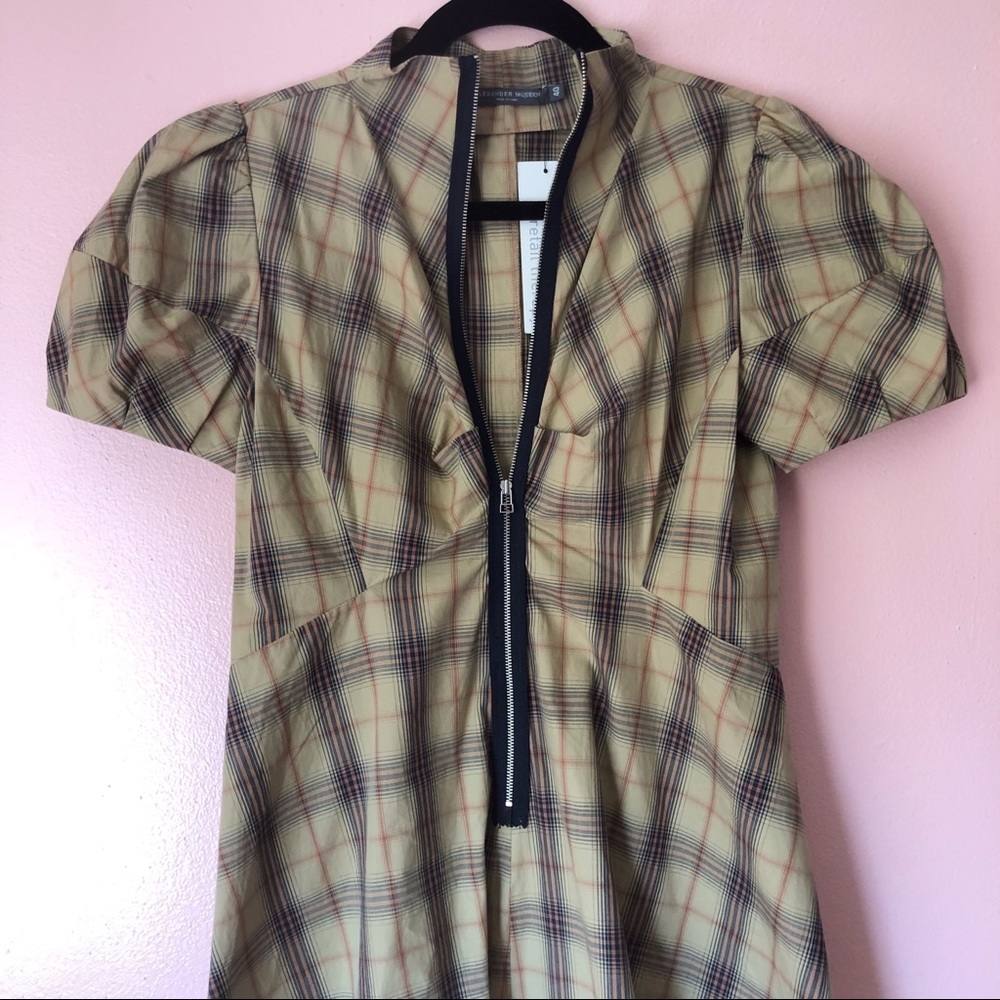 Alexander McQueen Mustard Tartan Plaid Dress - Picture 5 of 5